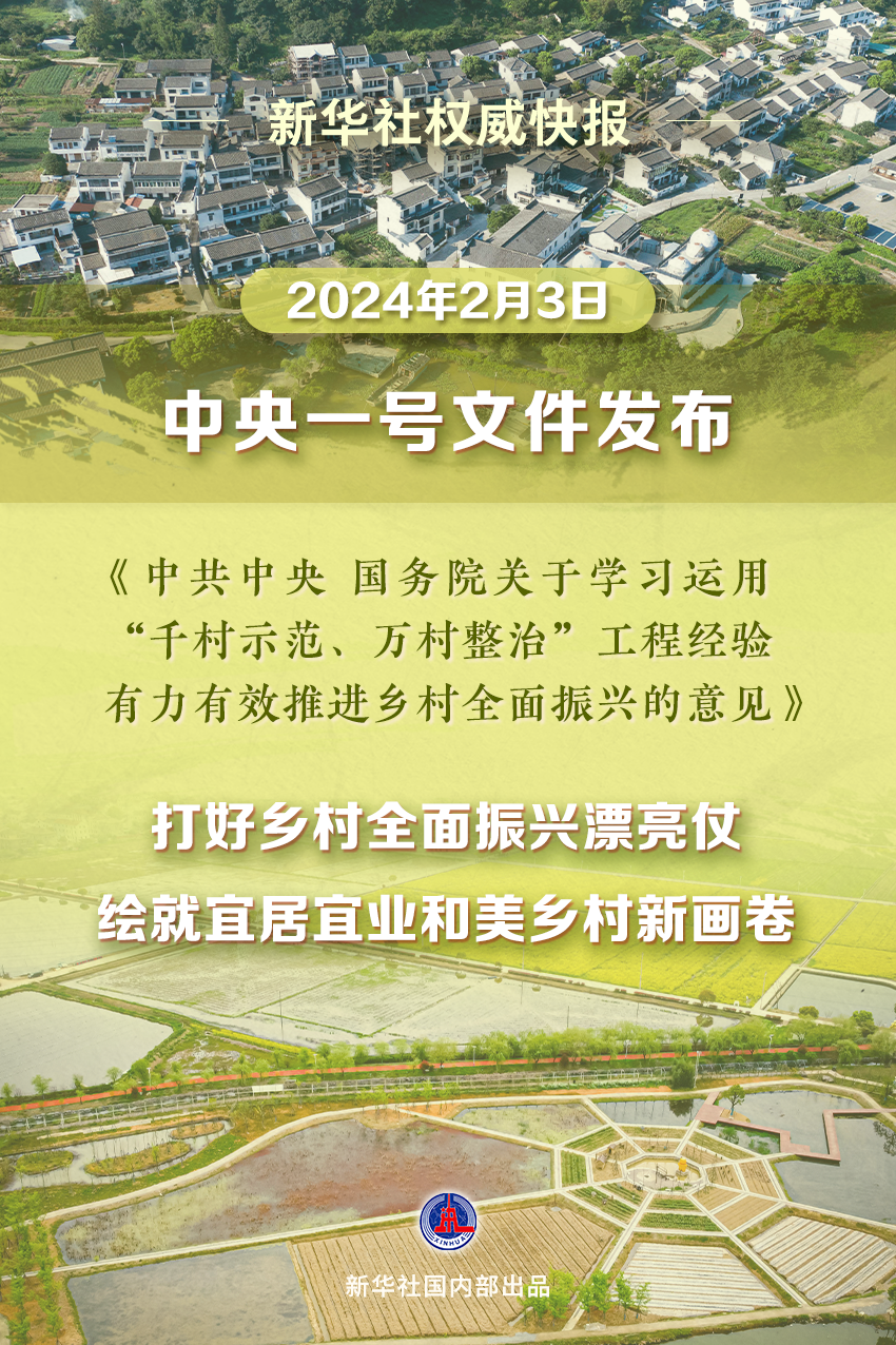 重磅！2024年中央一號文件公布